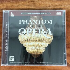 NEW Stage Stars Phantom of the Opera Accompaniment 2-CD Set Guide Vocals Karaoke